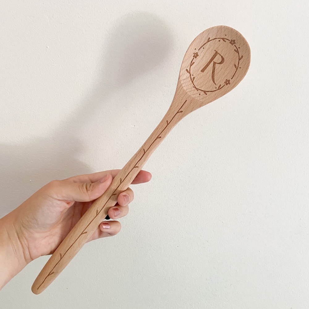 Wooden Spoon with “R” print